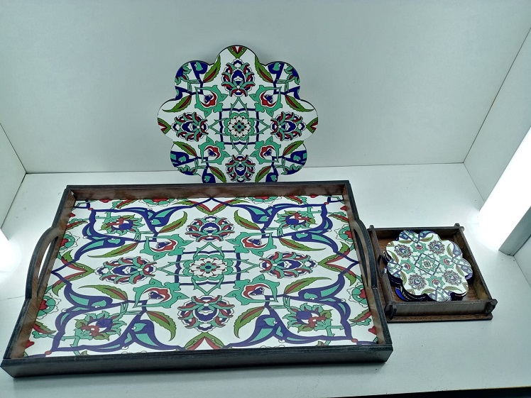 Uvi baskı Tepsi Seti