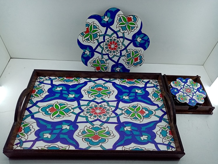 Uvi baskı Tepsi Seti